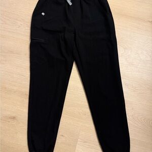 Figs black high waisted Zamora jogger scrub pant XS